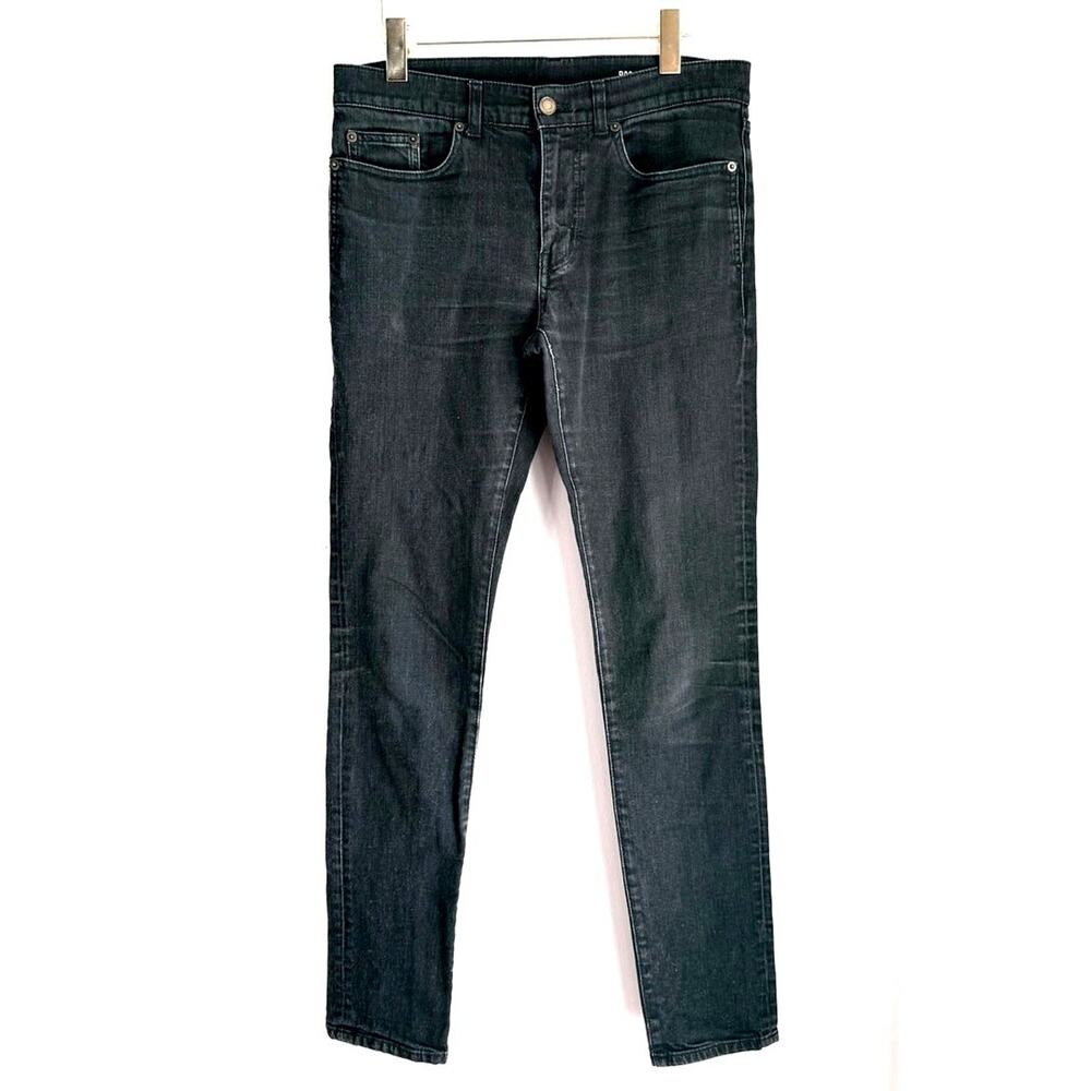 SAINT LAURENT PARIS Skinny Denim Jeans 2018 Men D02 SK LW Black Size 32 Italy
